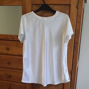 Women’s White Short-Sleeve Tee by UCHUU
